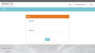 
                            8. Login - AccessOne