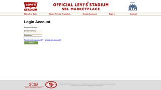 
                            3. Login Account - Levi's Stadium SBL Marketplace