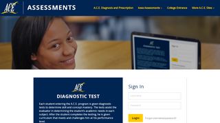 
                            4. Login | A.C.E. Assessments