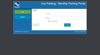 
                            7. Login - Ace Parking - Monthly Parking Portal