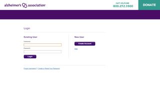 
                            2. Login - action.alz.org