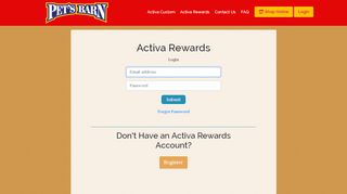 
                            2. Login - Activa Custom Referrals - Pet's Barn Rewards