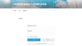 
                            1. Login – Active KAIST Campaign