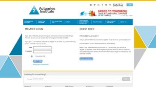 
                            3. Login | Actuaries Institute