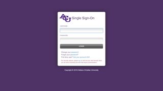 
                            4. Login - ACU Single Sign-On - Abilene Christian University