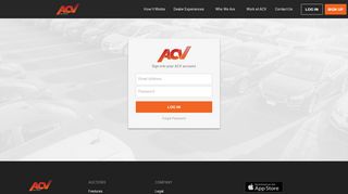 
                            4. Login - ACV Auctions