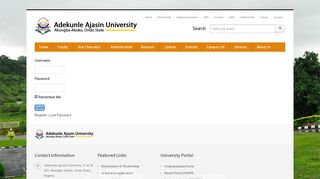 
                            2. Login – Adekunle Ajasin University