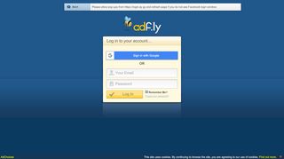 
                            2. login - AdFly - The URL shortener service that pays you! Earn ...