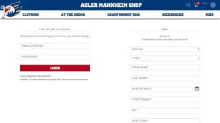 
                            4. Login » Adler Mannheim - shop.saparena.de