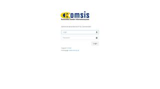 
                            1. Login Administration KOMSIS