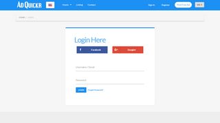 
                            4. Login - AdQuickr Classified