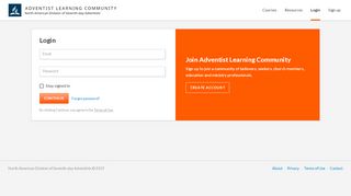 
                            3. Login - Adventist Learning Community