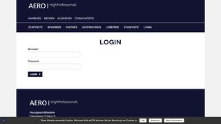 
                            3. Login | AERO | HighProfessionals