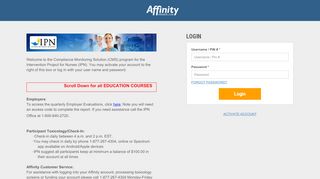 
                            3. Login - Affinity