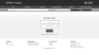 
                            5. Login - AFMIS e-Trading