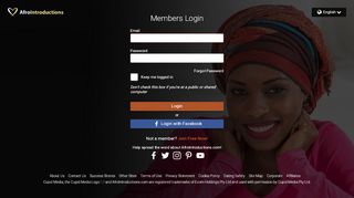 
                            2. Login - AfroIntroductions.com