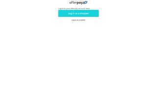 
                            1. Login - Afterpay - Shop Now. Enjoy Now. Pay Later.