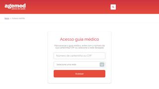 
                            2. Login | Agemed Planos de Saúde Empresarial