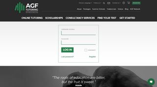 
                            11. Login – AGF Tutoring