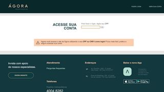 
                            8. Login - Ágora - Ágora Investimentos