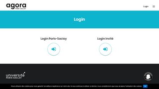 
                            1. Login – Agora Paris-Saclay