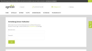 
                            2. Login - Agricon.de
