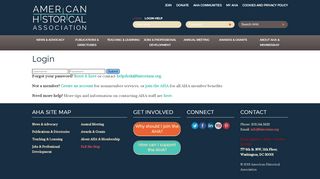 
                            7. Login | AHA - American Historical Association