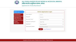 
                            4. Login || AIIMS BHOPAL