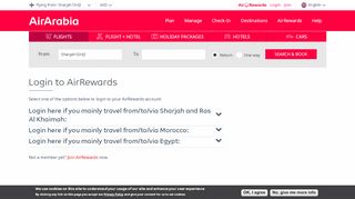 
                            1. Login | Air Arabia