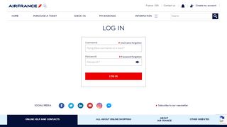 
                            1. Login - Air France