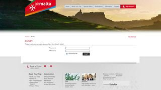 
                            2. Login - Air Malta