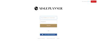 
                            4. Login - Aisle Planner