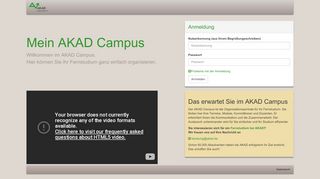 
                            2. Login | AKAD Campus