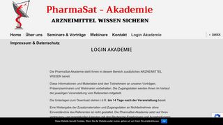 
                            3. Login Akademie – PharmaSat Akademie