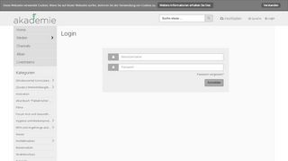 
                            9. Login :: Akademie-Videoportal