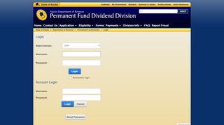 
                            4. Login - Alaska Permanent Fund - State of Alaska