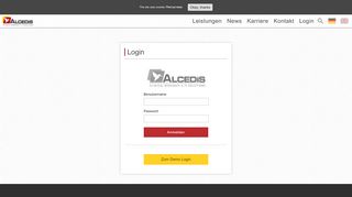 
                            1. Login - Alcedis GmbH