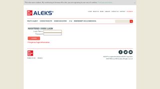 
                            7. Login - aleks.com