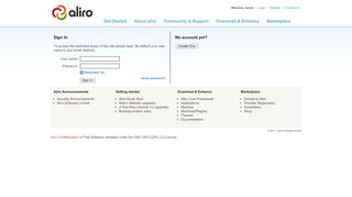 
                            6. Login - Aliro Project Site