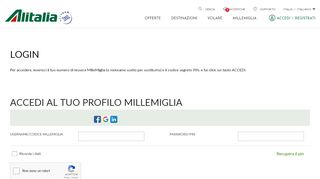 
                            1. LOGIN - alitalia.com