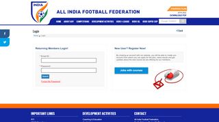 
                            1. Login - All India Football Federation, Football ...