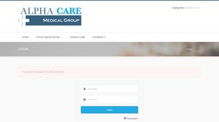 
                            5. Login – Alpha Care Medical Group