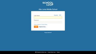 
                            4. Login - Alta Loma Middle School - School Loop