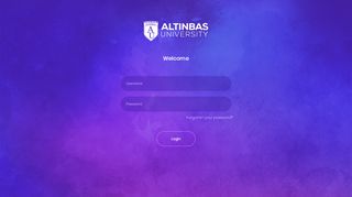 
                            3. Login | Altinbas University Admin Panel