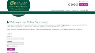 
                            5. Login | Alumni & Friends | Saint Leo University - …