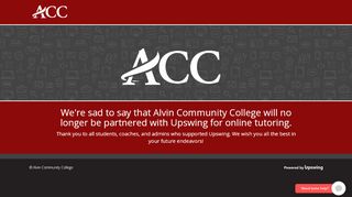 
                            5. Login | Alvin Community College Online Tutoring