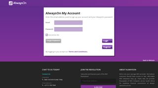 
                            1. Login | AlwaysOn