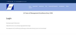 
                            1. Login - AMCS - Real Estate Management