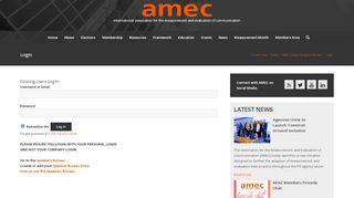 
                            6. Login – AMEC