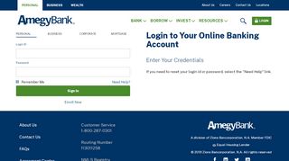 
                            2. Login | Amegy Bank of Texas